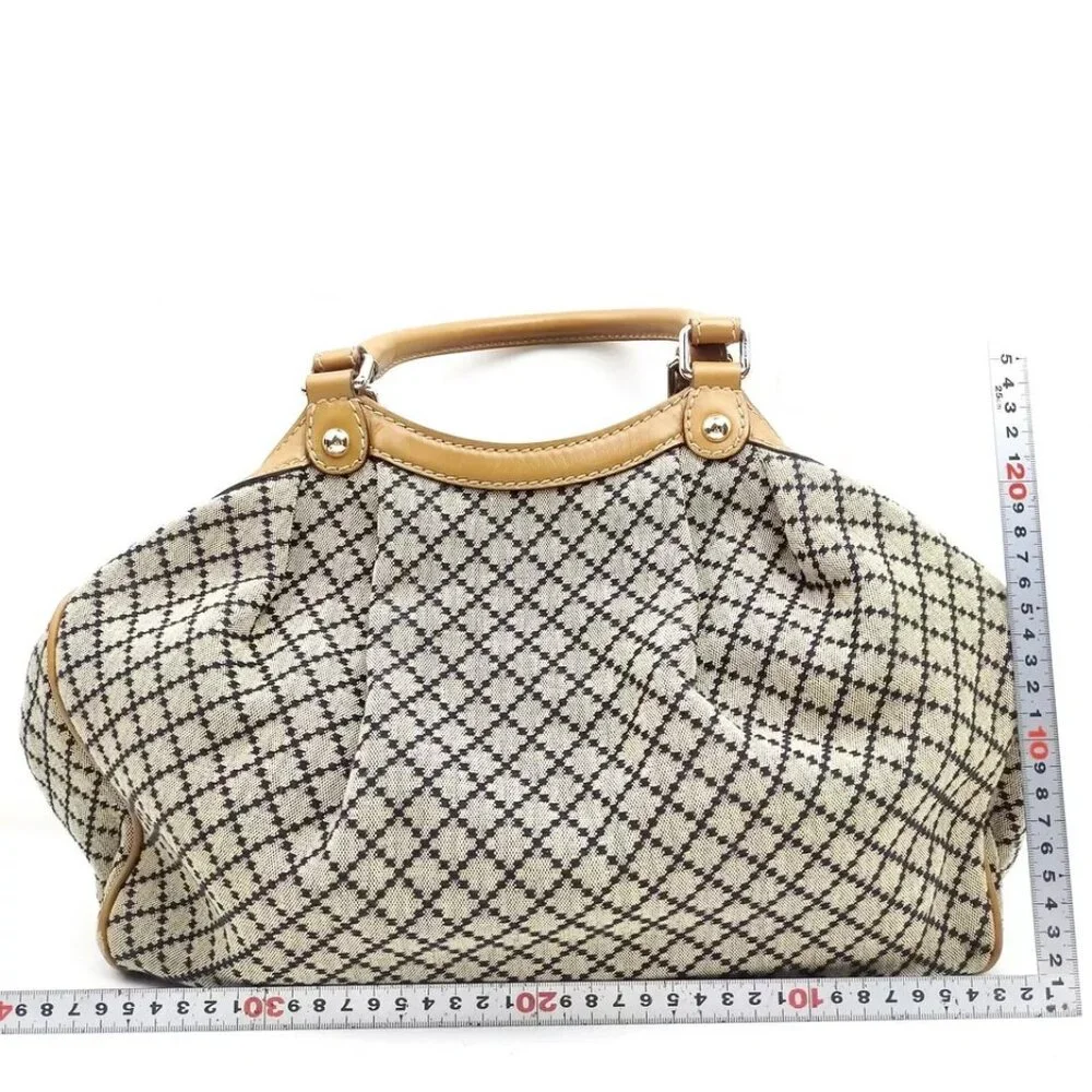 Gucci Shoulder Bag Brown Leather and Canvas 1936216